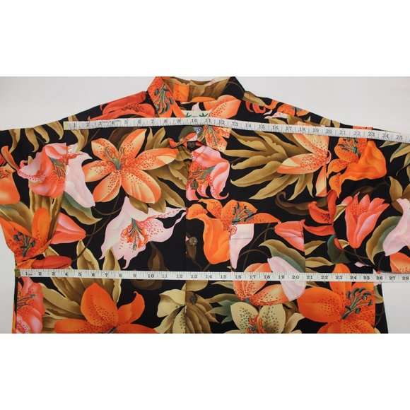 Tropical Trading Company men's floral button front Hawaiian‎ short sleeve shirt - Picture 6 of 12
